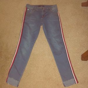 Girls Tommy Hilfiger Striped Jeans